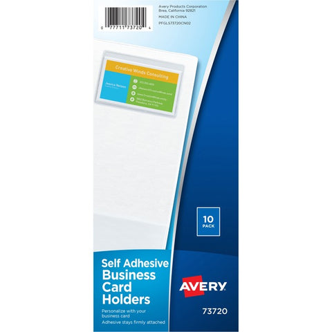 Avery Self-Adhesive Business Card Holders