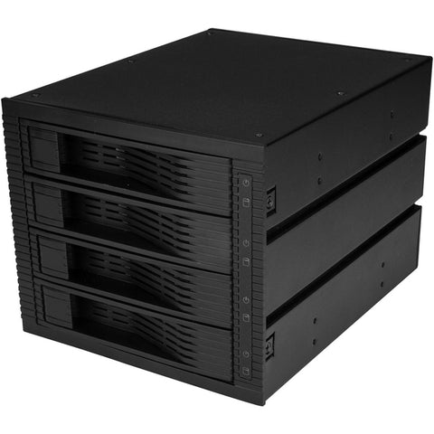 StarTech 4-Bay 3.5" SATA/SAS Mobile Rack for 3 5.25" Bays - Trayless